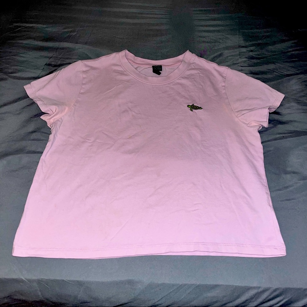 Wild Fable Cropped Turtle T-Shirt - Medium